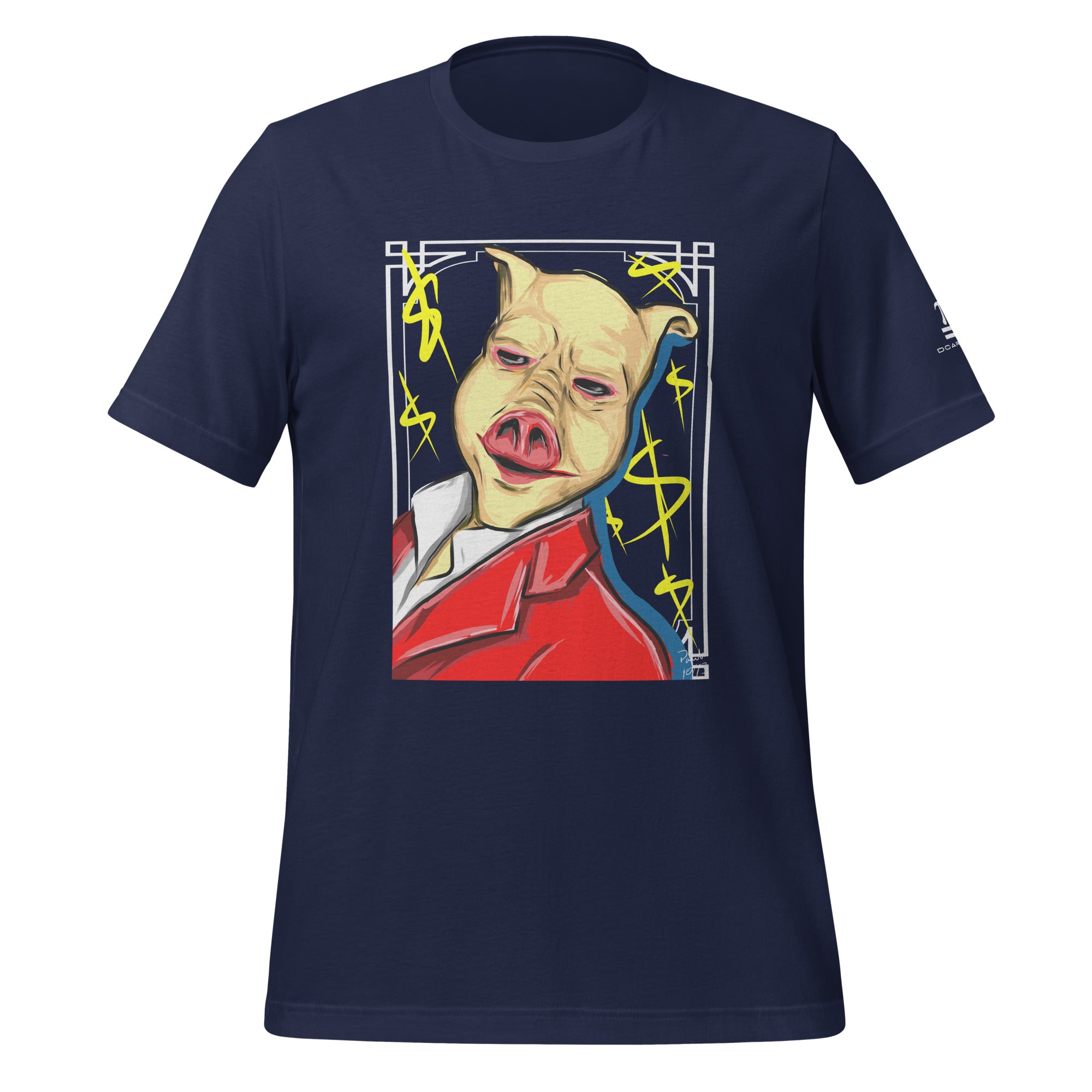 Framed Rich Pig Unisex t-shirt
