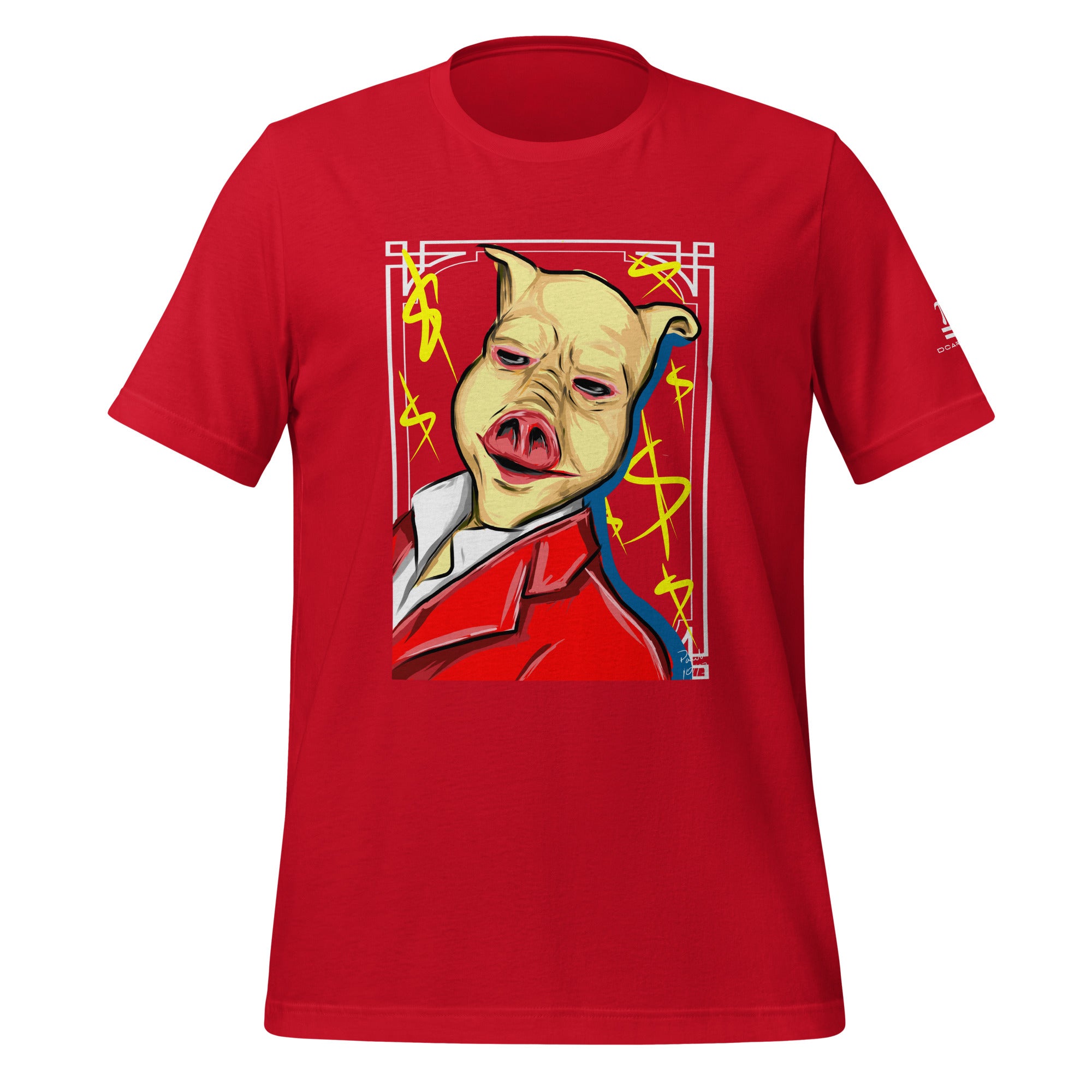 Framed Rich Pig Unisex t-shirt